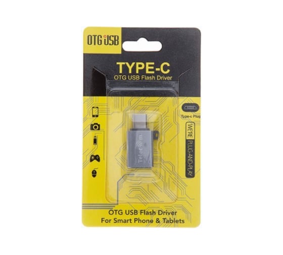 Переходник Telecom OTG USB 3.1 Type-C - USB 3.0 Af  TA431M TA431M