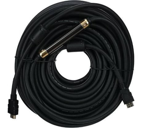 Кабель VCOM HDMI 19M/M ver:1.4+3D, 30m, 2 фильтра VHD6020D-30MB VHD6020D-30M