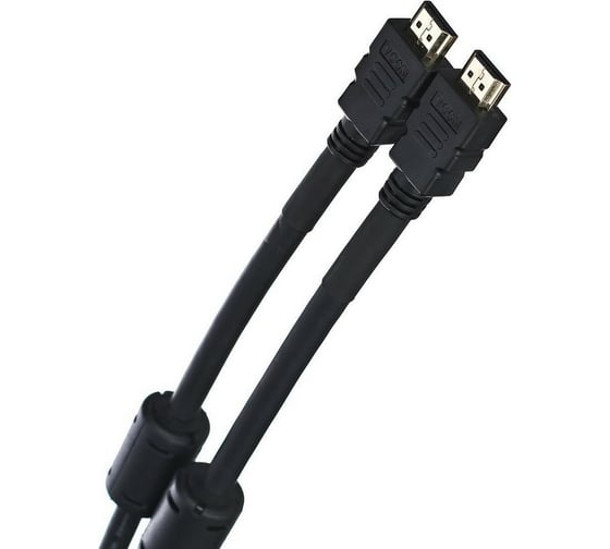 Кабель VCOM HDMI 19M/M ver:1.4+3D, 30m, 2 фильтра VHD6020D-30MB VHD6020D-30M