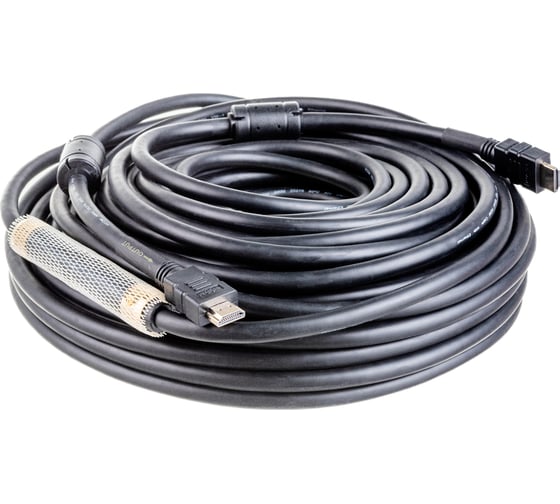 Кабель VCOM HDMI 19M/M ver:1.4+3D, 30m, 2 фильтра VHD6020D-30MB VHD6020D-30M