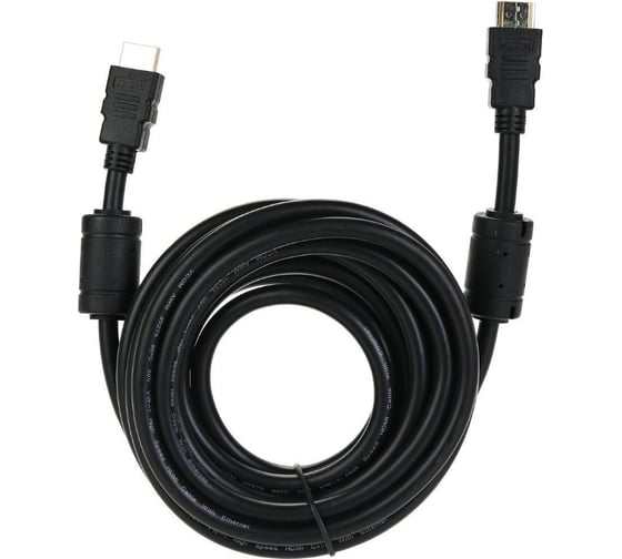 Кабель VCOM HDMI 19M/M ver:1.4+3D, 5m, 2 фильтра Blister VHD6020D-5MB 1