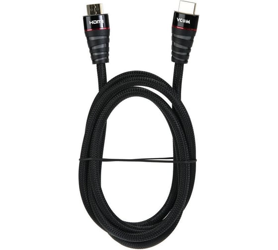 Кабель VCOM HDMI 19M/M ver. 2.0 черные коннекторы, 1.8m Blister CG526S-B-1.8M 1