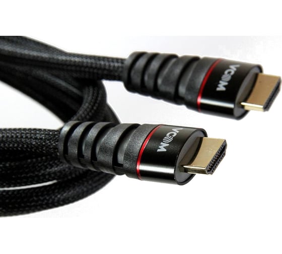 Кабель VCOM HDMI 19M/M ver. 2.0 черные коннекторы, 1.8m Blister CG526S-B-1.8M