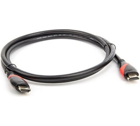 Кабель VCOM HDMI 19M/M ver. 2.0 black red, 1.5m CG525-R-1.5