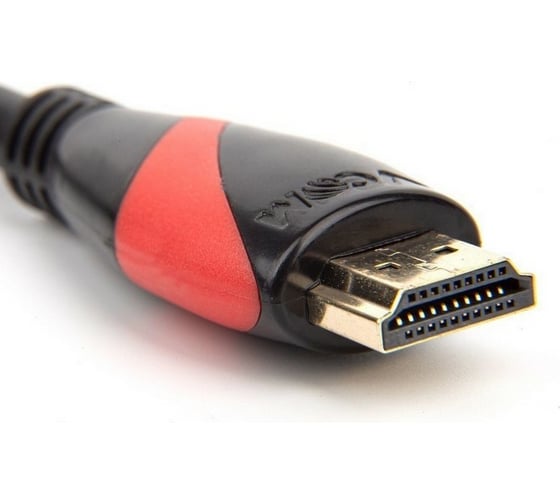 Кабель VCOM HDMI 19M/M ver. 2.0 black red, 1.5m CG525-R-1.5