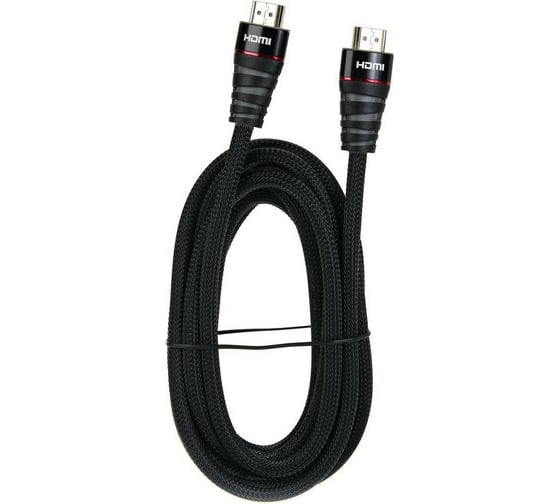 Кабель VCOM HDMI 19M/M ver. 2.0 черные коннекторы, 3m Blister CG526S-B-3M 1