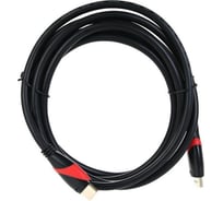 Кабель VCOM HDMI 19M/M ver. 2.0 black red, 3m CG525-R-3.0