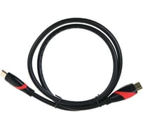 Кабель VCOM HDMI 19M/M ver. 2.0 black red, 1m CG525-R-1.0