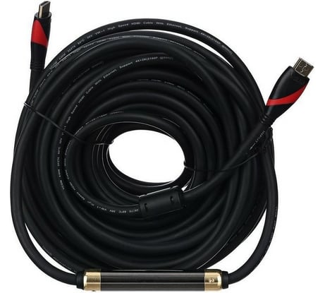 Кабель VCOM HDMI 19M/M ver. 2.0, 2 фильтра, с усилителем , 20m CG525D-R-20.0