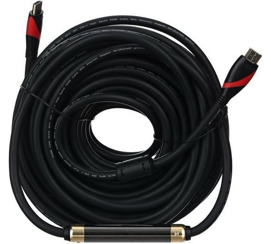 Кабель VCOM HDMI 19M/M ver. 2.0, 2 фильтра, с усилителем , 20m CG525D-R-20.0 1