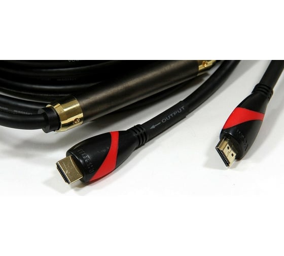 Кабель VCOM HDMI 19M/M ver. 2.0, 2 фильтра, с усилителем , 20m CG525D-R-20.0