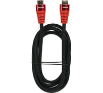 Кабель VCOM HDMI 19M/M ver. black and red 2.0, 1,8m Blister CG526S-R-1.8M