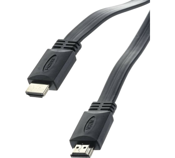 Плоский кабель VCOM HDMI 19M/M, ver. 2.0, 4K60 Hz 3m CG522F-3M