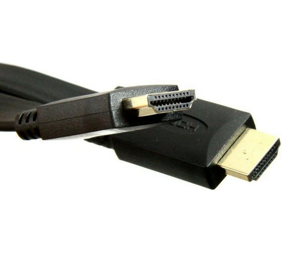 Плоский кабель VCOM HDMI 19M/M, ver. 2.0, 4K60 Hz 3m CG522F-3M