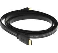 Плоский кабель VCOM HDMI 19M/M, ver. 2.0, 4K60 Hz 1.8m CG522F-1.8M