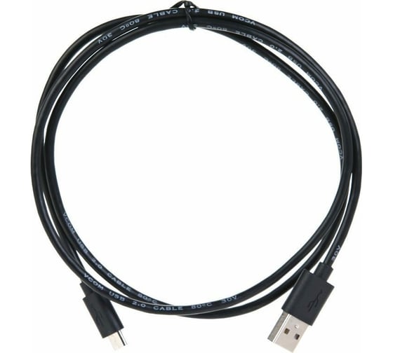 Кабель VCOM USB2.0 Am micro-B 5P, 1.0м , черный VUS6945-1M 1