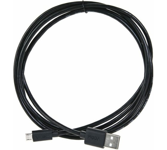 Кабель VCOM USB2.0 Am micro-B 5P, 1.5м, черный VUS6945-1.5M 1