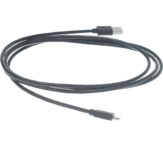 Кабель VCOM USB2.0 Am micro-B 5P, 1.5м, черный VUS6945-1.5M