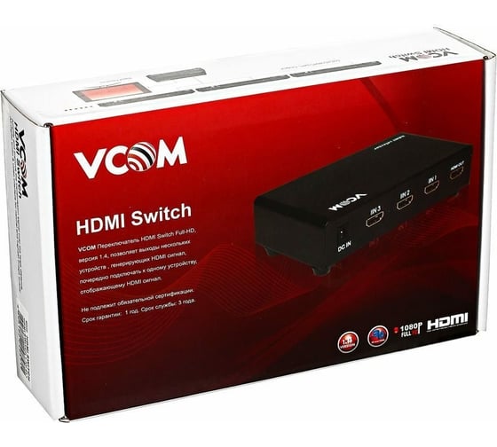 Переключатель VCOM HDMI 1.4V 5=1 DD435