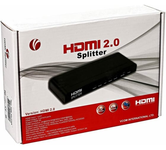 Переключатель VCOM HDMI 2.0 V 5=1 DD465