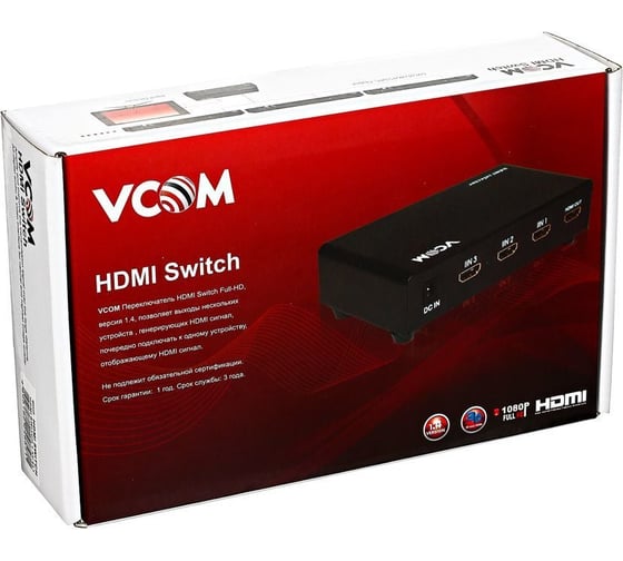 Переключатель VCOM HDMI 1.4V 4=1 DD434