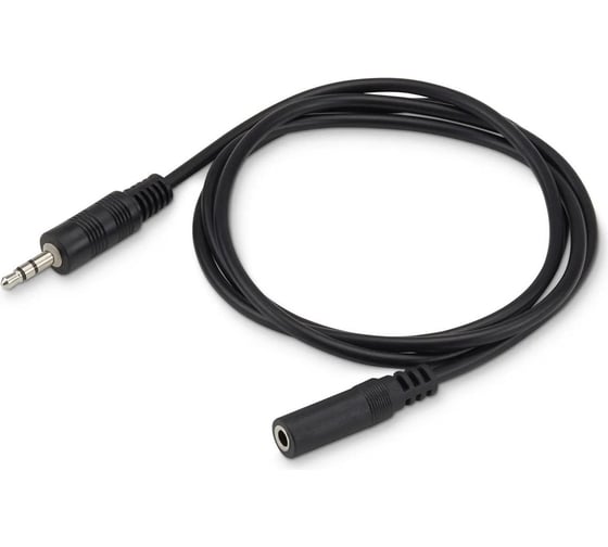 Кабель-удлинитель аудио BURO BAAC003-1 Jack 3.5 (m)/Jack 3.5 (f) 1м, черный 817191