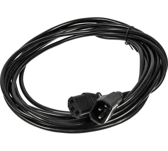 Кабель-удлинитель BURO AN23-1008-5 IEC C13 IEC C14, 5м, черный 817294