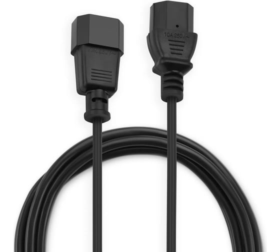 Кабель-удлинитель BURO AN23-1008-5 IEC C13 IEC C14, 5м, черный 817294
