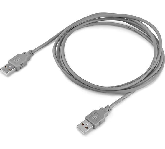 Кабель BURO USB A(m) USB A(m) 1.8м (BHP RET USB_AM18) серый, блистер 485548 1