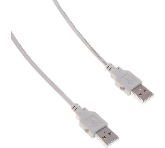 Кабель BURO USB A(m) USB A(m) 1.8м (BHP RET USB_AM18) серый, блистер 485548