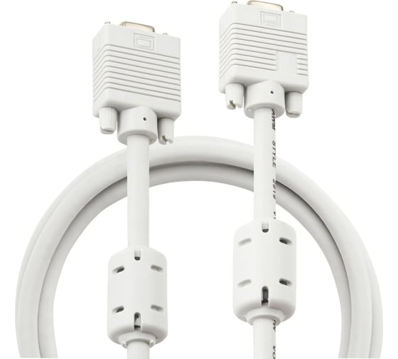 Кабель-удлинитель BURO CAB015S-06 VGA (m) VGA (f) 1.8м, феррит.кольца серый 817277