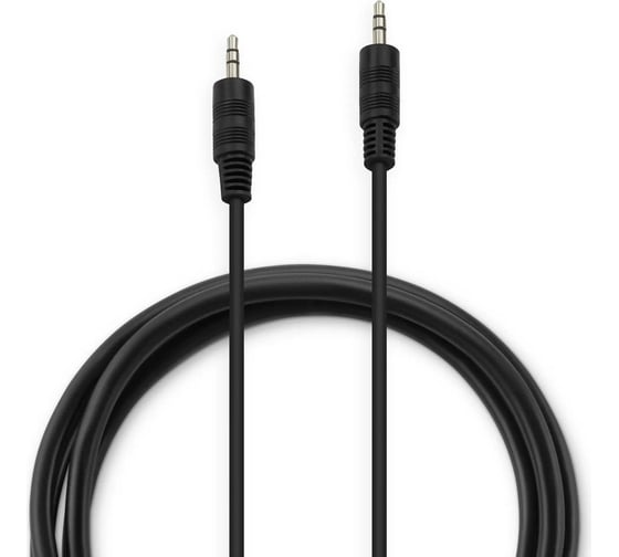 Соединительный аудио кабель BURO BAAC002-1 Jack 3.5 (m)/Jack 3.5 (m) 1м, черный 1518716