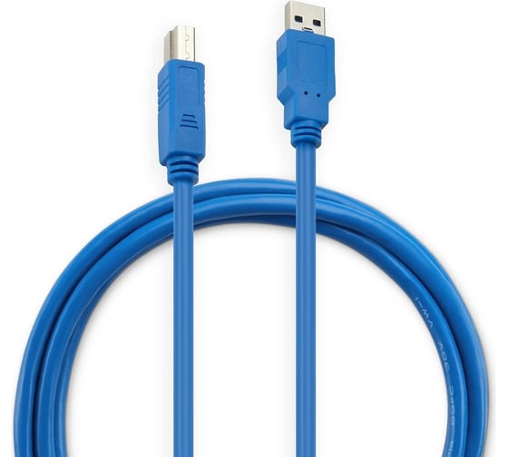 Кабель BURO USB A(m) USB B(m) 1.8м (USB3.0-AM/BM) синий 817271