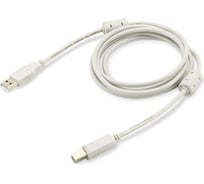 Кабель BURO USB A(m) USB B(m) 1.8м (USB2.0-AM/BM-1.8M-MG) феррит.кольца серый 817259