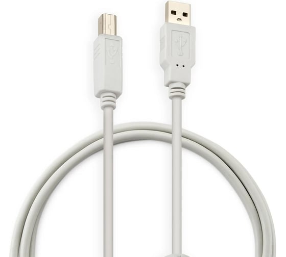 Кабель BURO USB A(m) USB B(m) 1.8м (USB2.0-AM/BM-1.8M-MG) феррит.кольца серый 817259