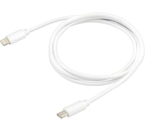 Кабель BURO PD18W USB Type-C (m)-Lightning (m) 1м, белый 1503805