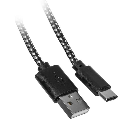 Кабель BURO Braided BHP RET TYPEC1 USB (m)-USB Type-C (m) 1м 488066