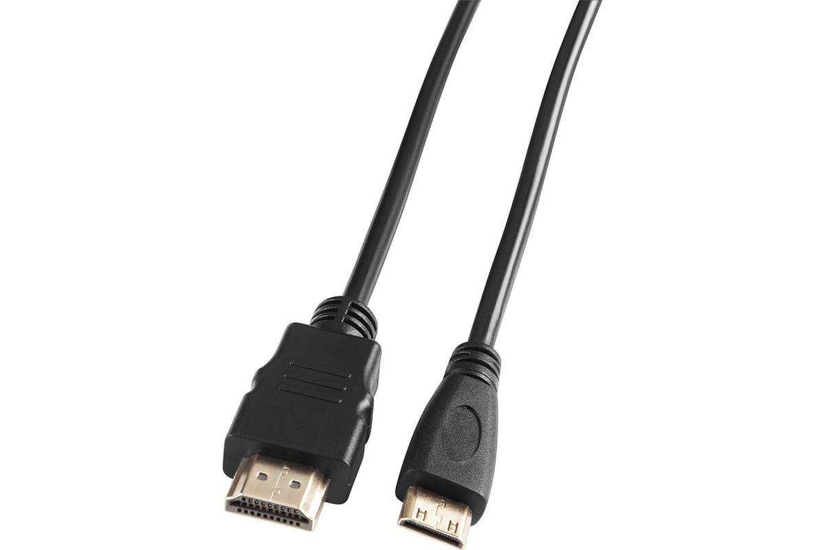 Кабель аудио-видео BURO mini-HDMI (m)/HDMI (m) 5 м, черный (BHP-MINHDMI ...