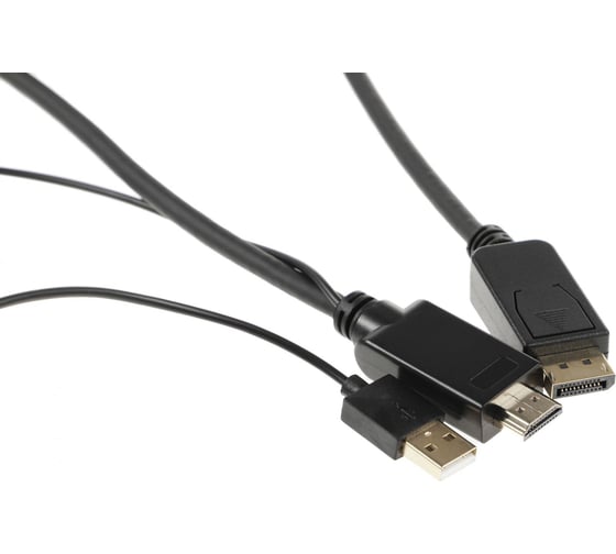 Кабель аудио-видео BURO HDMI (m)/DisplayPort (m) 3 м, позолоченные контакты, черный (HDMI-DP-3M) 1850708