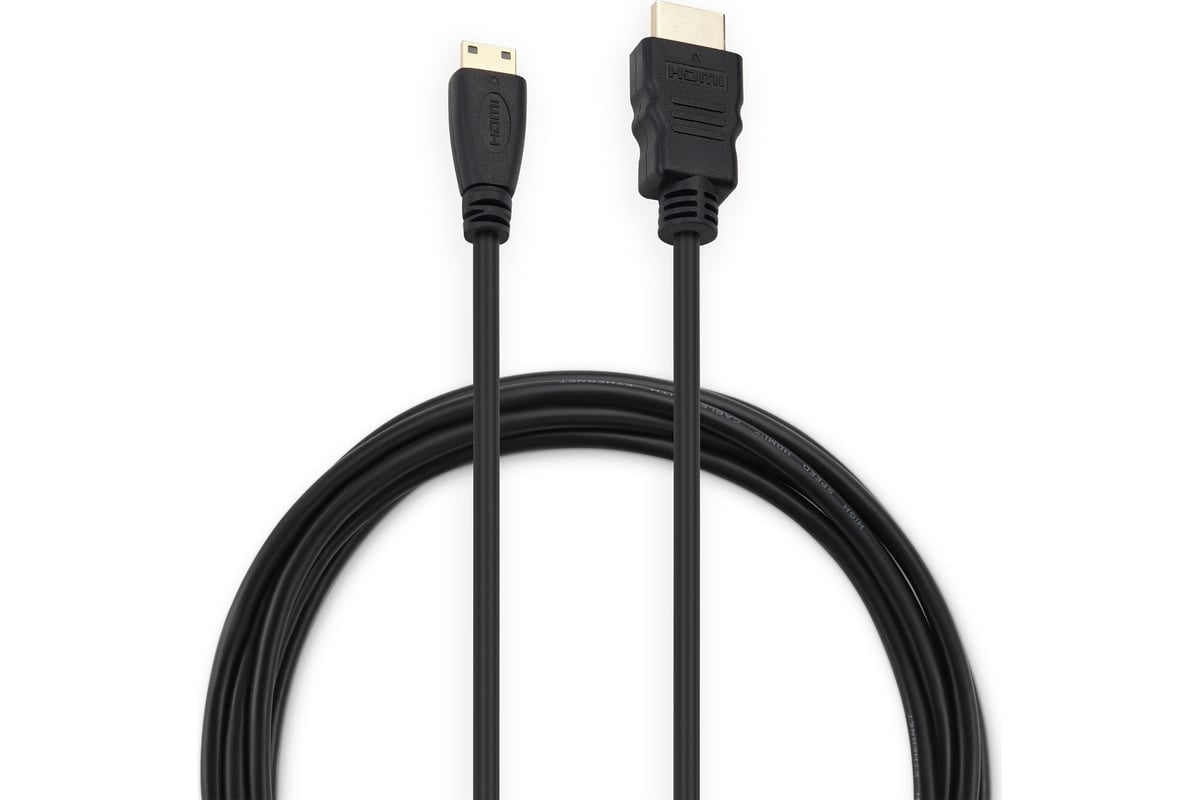 Кабель аудио-видео BURO mini-HDMI (m)/HDMI (m) 3 м, черный (BHP-MINHDMI ...