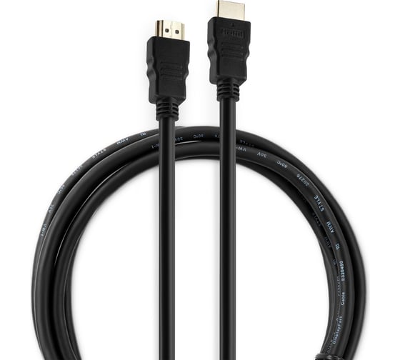 Кабель аудио-видео BURO HDM 1.4 HDMI (m)/HDMI (m) 1.8 м, позолоченные контакты, черный (BHP RET HDMI18) 485555
