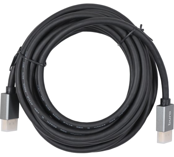 Кабель аудио-видео BURO DisplayPort (m)/DisplayPort (m) 5 м, позолоченные контакты, черный (BHP-DPP-1.4-5G) 1478864