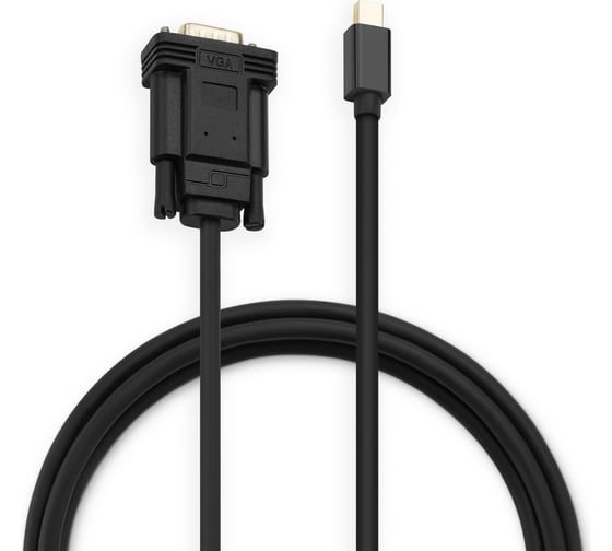 Кабель аудио-видео BURO 1.1v miniDisplayport (m)/VGA (m) 2 м, позолоченные контакты, черный (BHP MDPP-VGA-2) 1147221