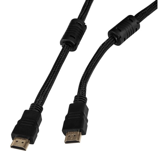 Кабель аудио-видео BURO HDMI (m)/HDMI (m) 3 м, ферритовые кольца, позолоченные контакты, черный (HDMI-V1.4-3MC) 1478154
