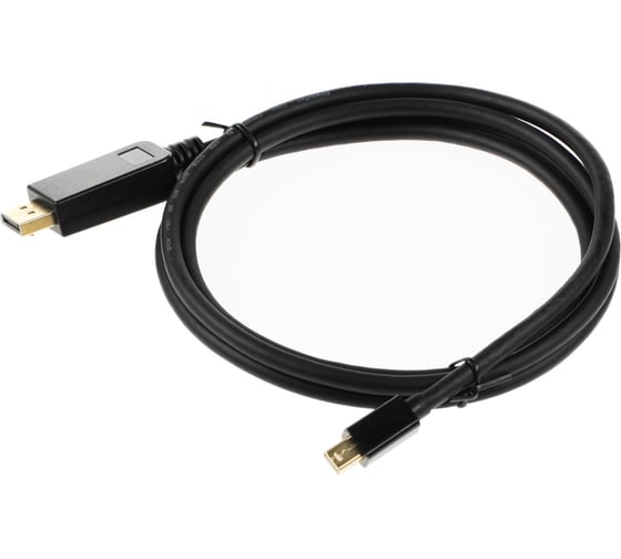 Кабель аудио-видео BURO MDP-DP miniDisplayport (m)/DisplayPort (m) 1.5 м, позолоченные контакты, черный 1868439