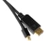 Кабель аудио-видео BURO MDP-DP miniDisplayport (m)/DisplayPort (m) 1.5 м, позолоченные контакты, черный 1868439 2