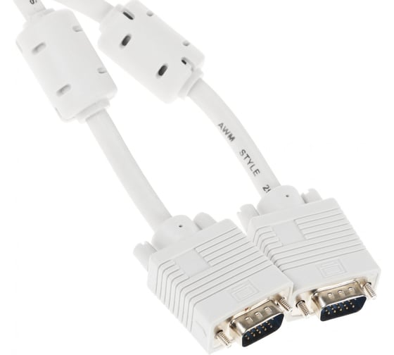Кабель BURO CAB016S-10M VGA (m) VGA (m) 10 м, ферритовые кольца, серый 817279