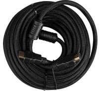 Кабель аудио-видео BURO HDMI (m)/HDMI (m) 10 м, ферритовые кольца, позолоченные контакты, черный (HDMI-V1.4-10MC) 1478156