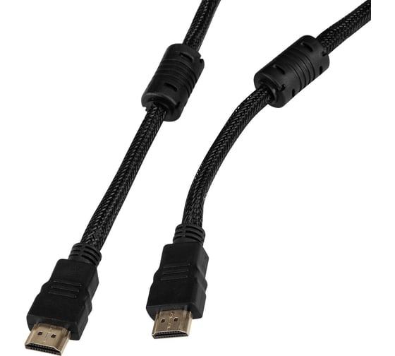 Кабель аудио-видео BURO HDMI (m)/HDMI (m) 10 м, ферритовые кольца, позолоченные контакты, черный (HDMI-V1.4-10MC) 1478156