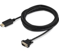 Кабель аудио-видео BURO 1.1v DisplayPort (m)/VGA (m) 3 м, позолоченные контакты, черный BHP DPP_VGA-3 1147207
